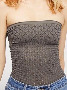Gray honey textured tube
top by Intimately Free People